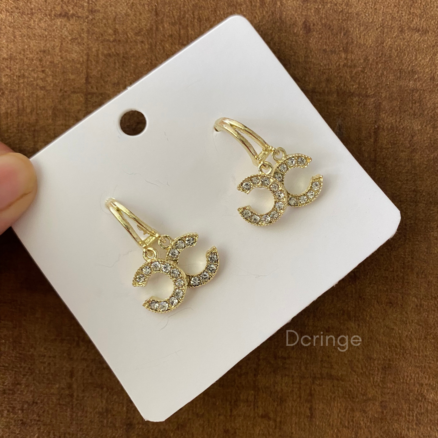 The Golden Flipped C Earrings