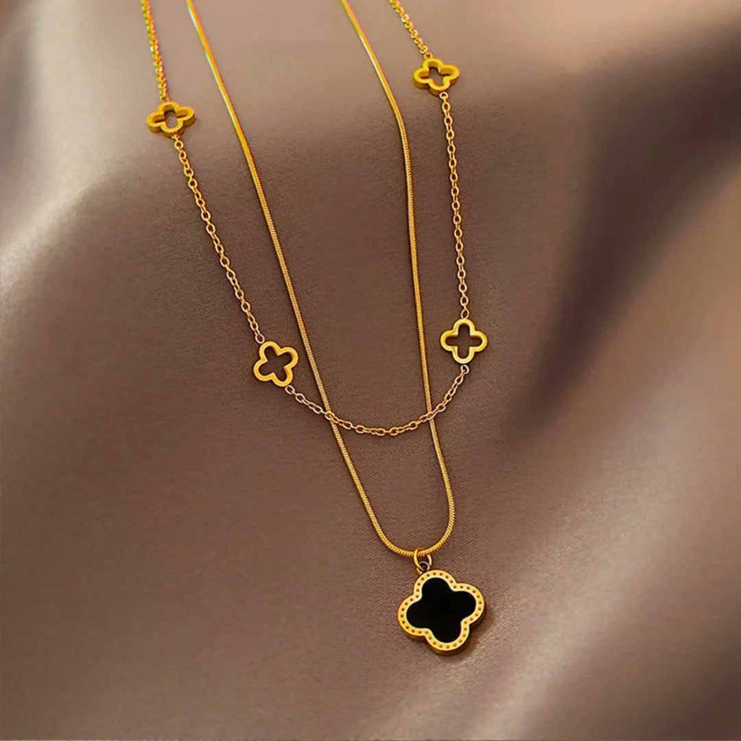 Layered Clover Necklace