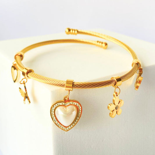 Charms Bangle Bracelet