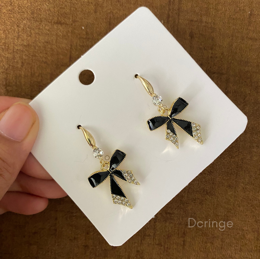 Coquette Black Diamond Earrings