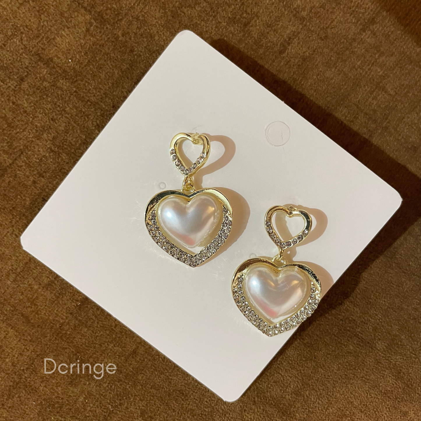 Heart Pearl Earring