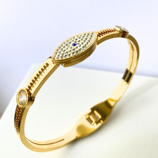 Evil Eye Diamonds 18k Gold Plated Bracelet