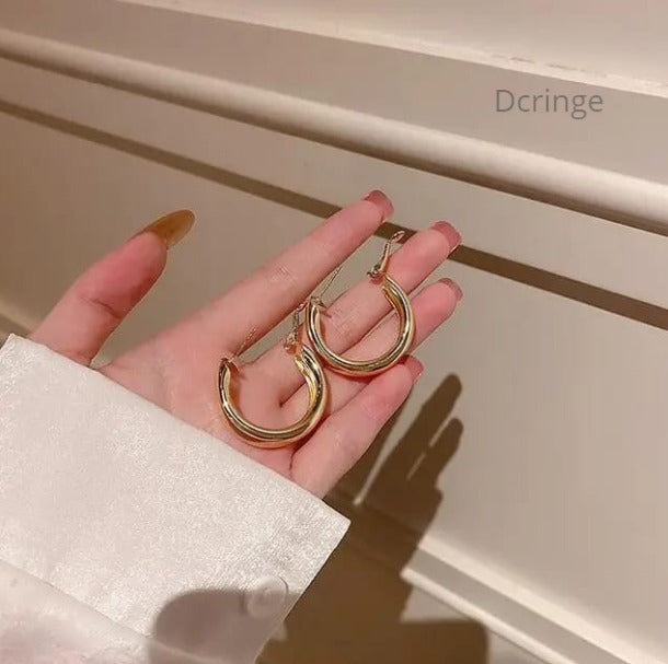 Golden Hoops Earrings