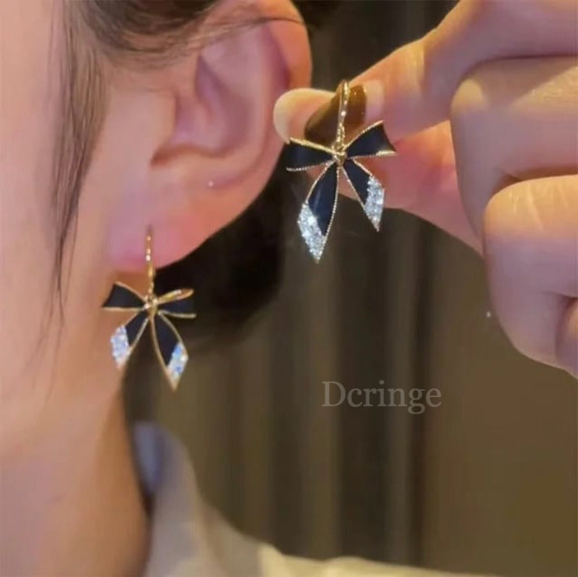 Coquette Black Diamond Earrings