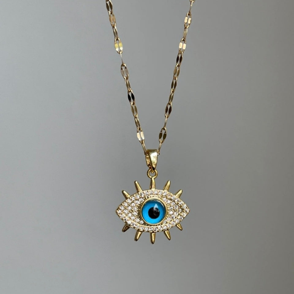 Evil Eye Diamond Necklace