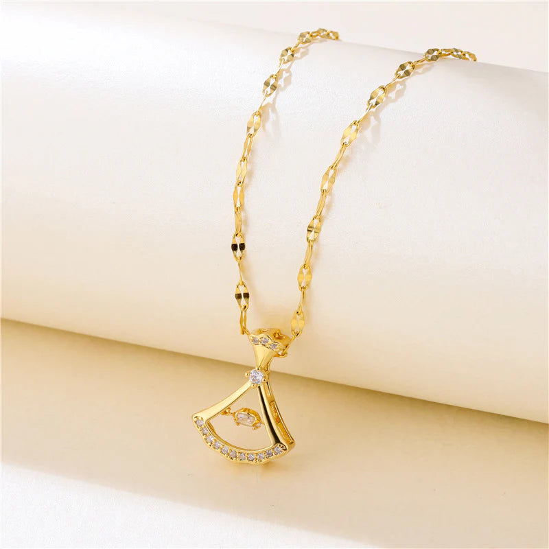 Hollow Gold Necklace