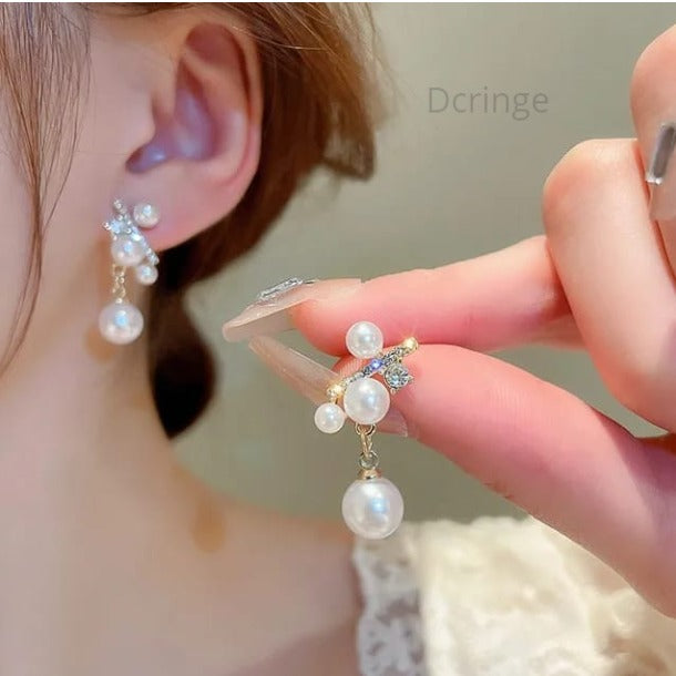 Sweet Pearl Style Tassel Earring