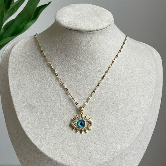 Evil Eye Diamond Necklace