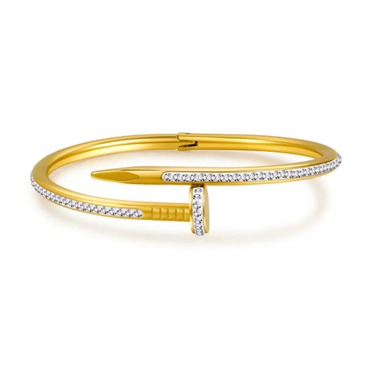 Gold Carto Nail Bangle