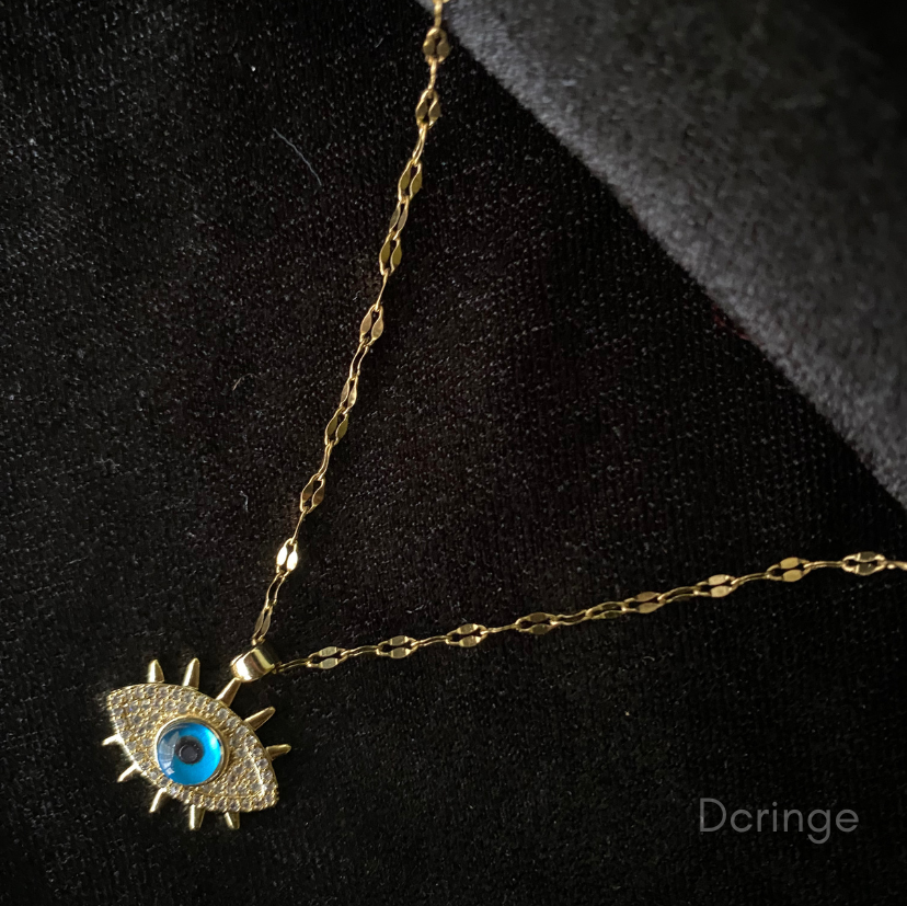 Evil Eye Diamond Necklace